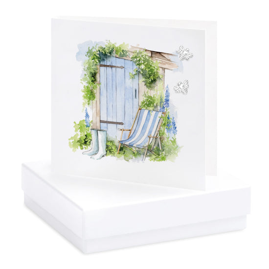 Sterling Silver Bumble Bee Stud Earrings Card - Crumble and Core