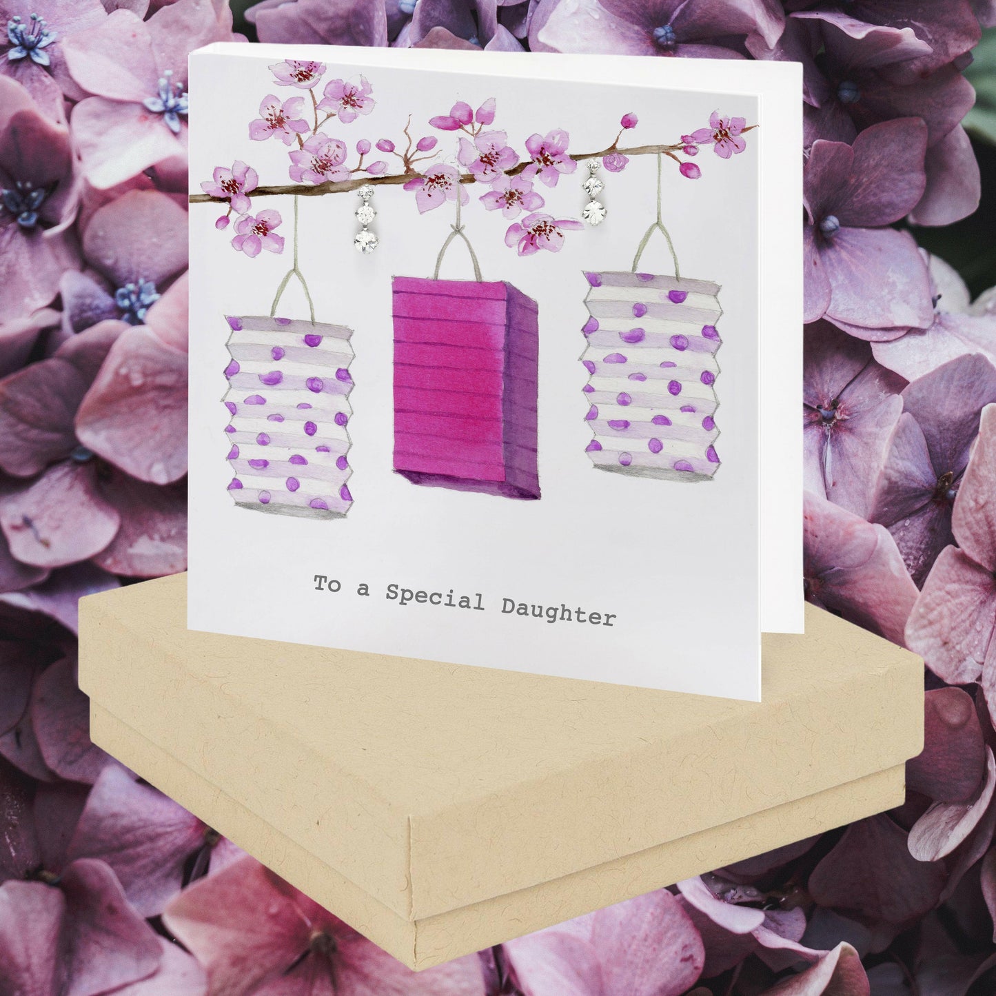 Sterling Silver Chinese Lantern Design Stud Earrings - Perfect Gift for Daughters - Crumble and Core