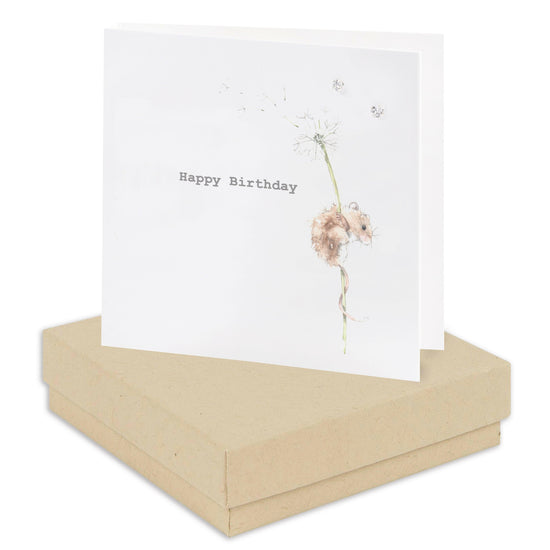 Sterling Silver Crystal Stud Earrings Gift Boxed on Birthday Card Adorable - Crumble and Core
