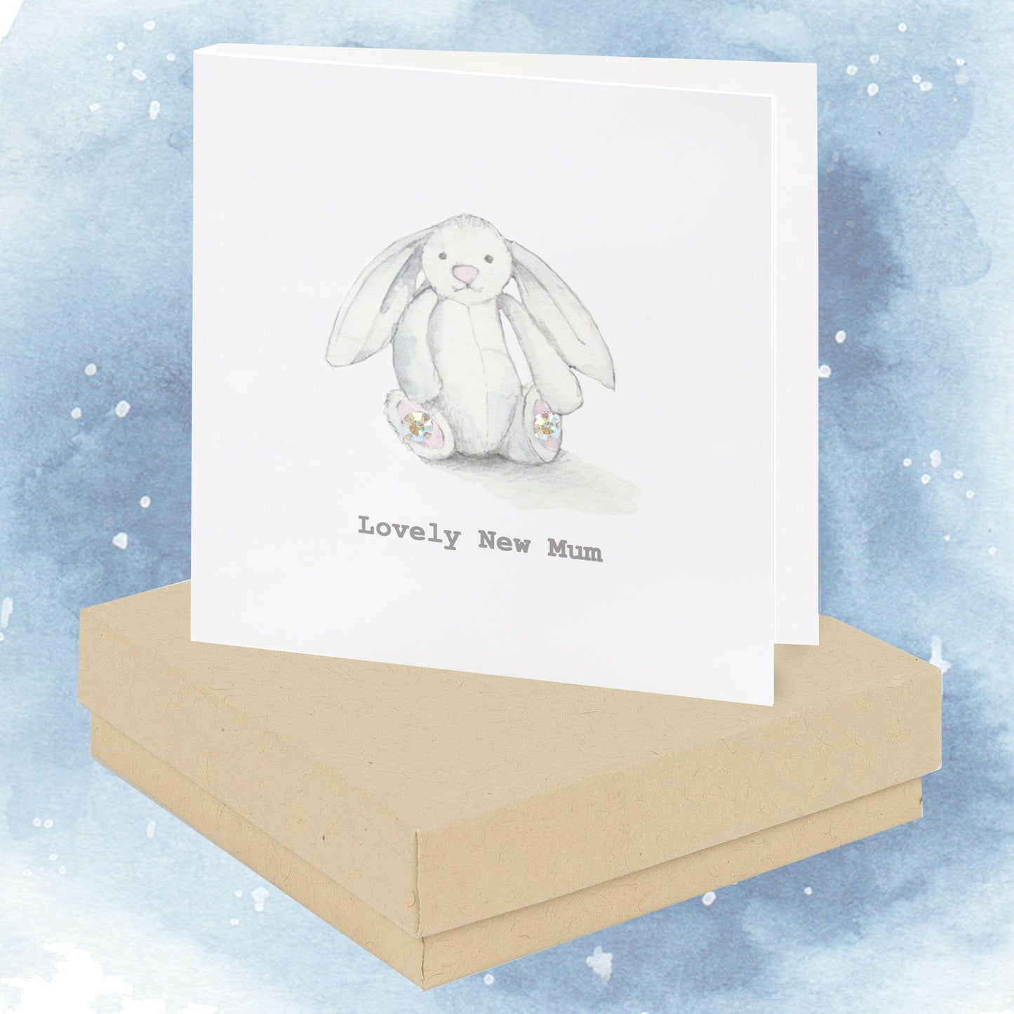 Sterling Silver Crystal Stud Earrings Gift Set - Ideal Gift for New Mums - Crumble and Core