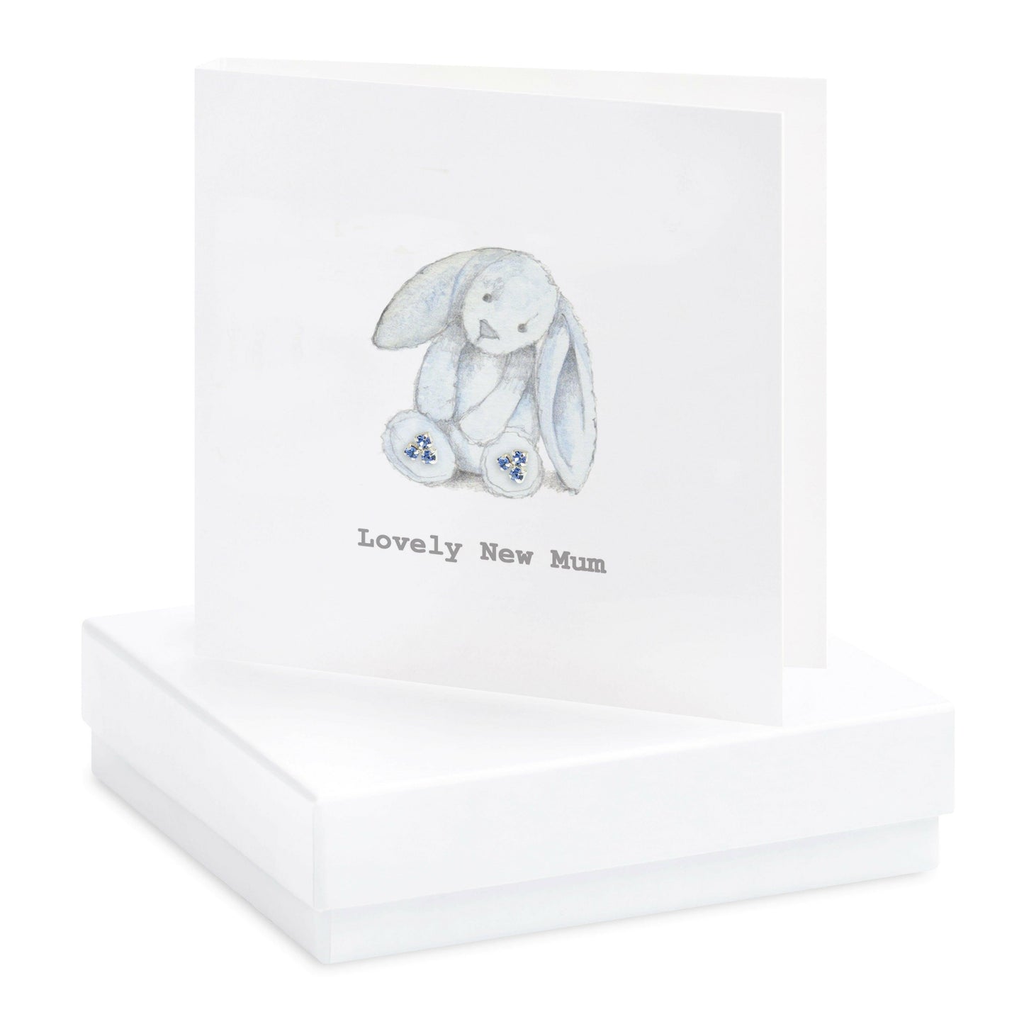 Sterling Silver Stud Earrings in Gift Box Ideal Gift for New Mums - Crumble and Core