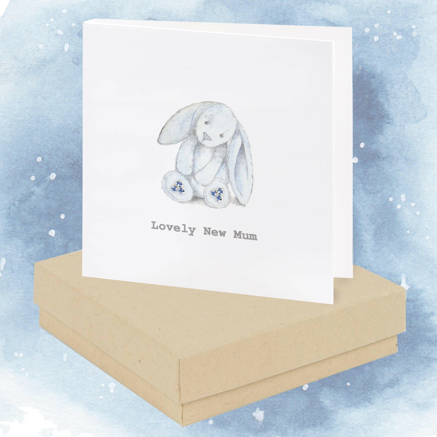 Sterling Silver Stud Earrings in Gift Box Ideal Gift for New Mums - Crumble and Core