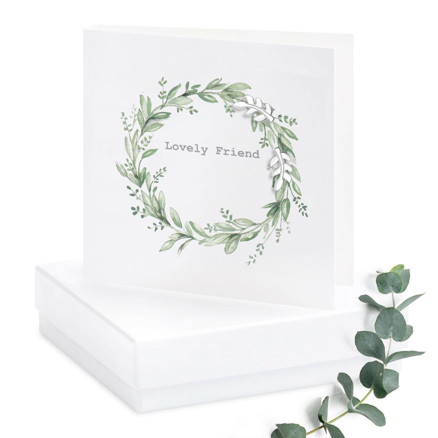 Sterling Silver Stud Earrings Gift Set - Beautifully Boxed on Card and Gift for Friends - Crumble and Core