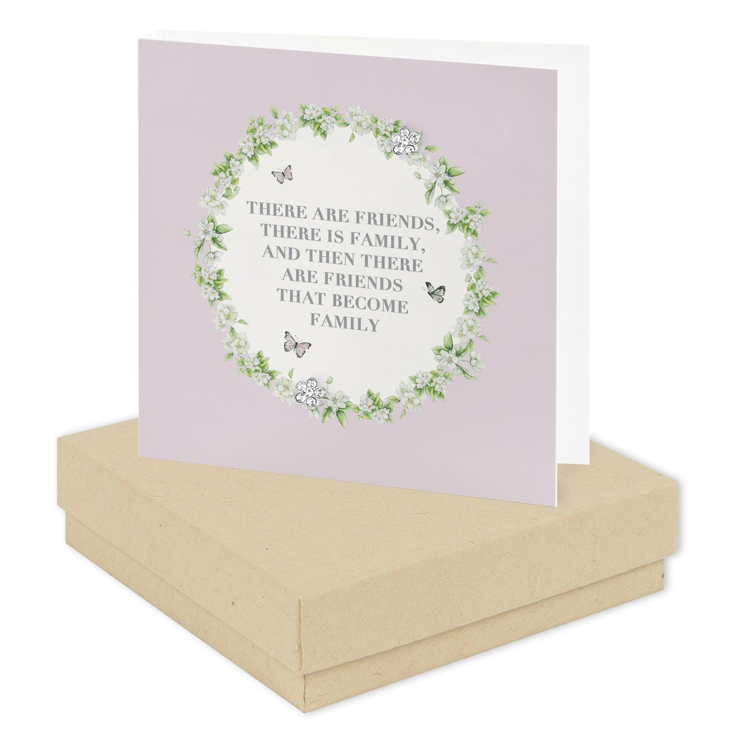 Sterling Silver Stud Earrings with Boxed Sentimental Card for Friends - Crumble and Core