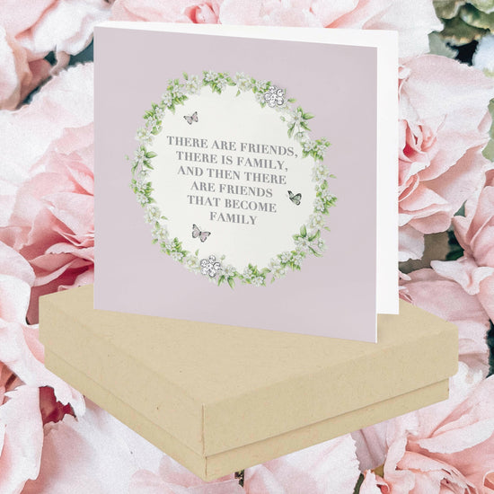 Sterling Silver Stud Earrings with Boxed Sentimental Card for Friends - Crumble and Core