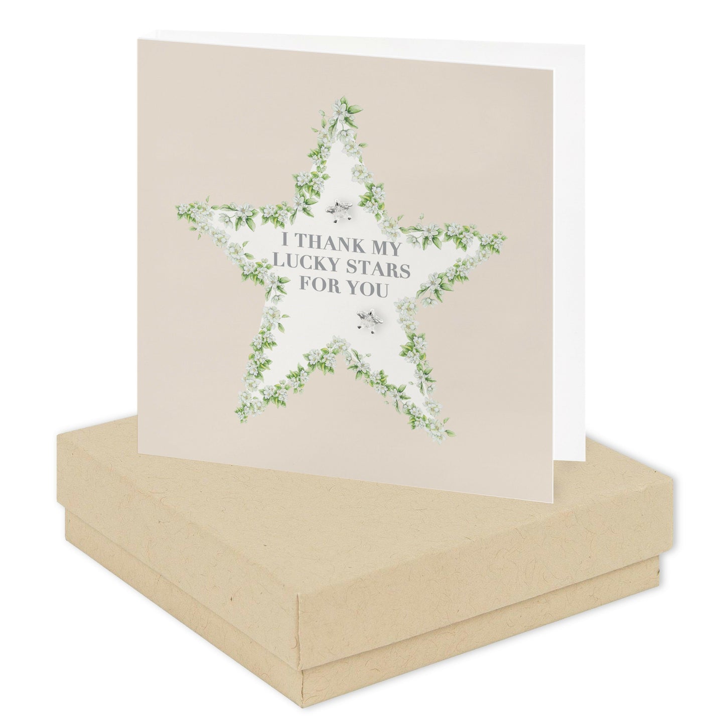 Sterling Silver Lucky Stars Earrings - Sentimental Gift Boxed - Crumble and Core