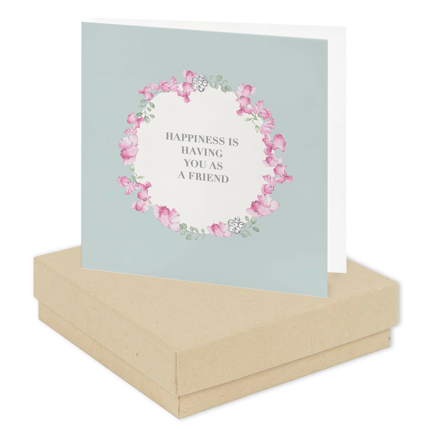 Sterling Silver Vintage Friendship Stud Earrings with Gift Box - Crumble and Core