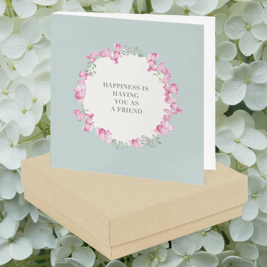 Sterling Silver Vintage Friendship Stud Earrings with Gift Box - Crumble and Core