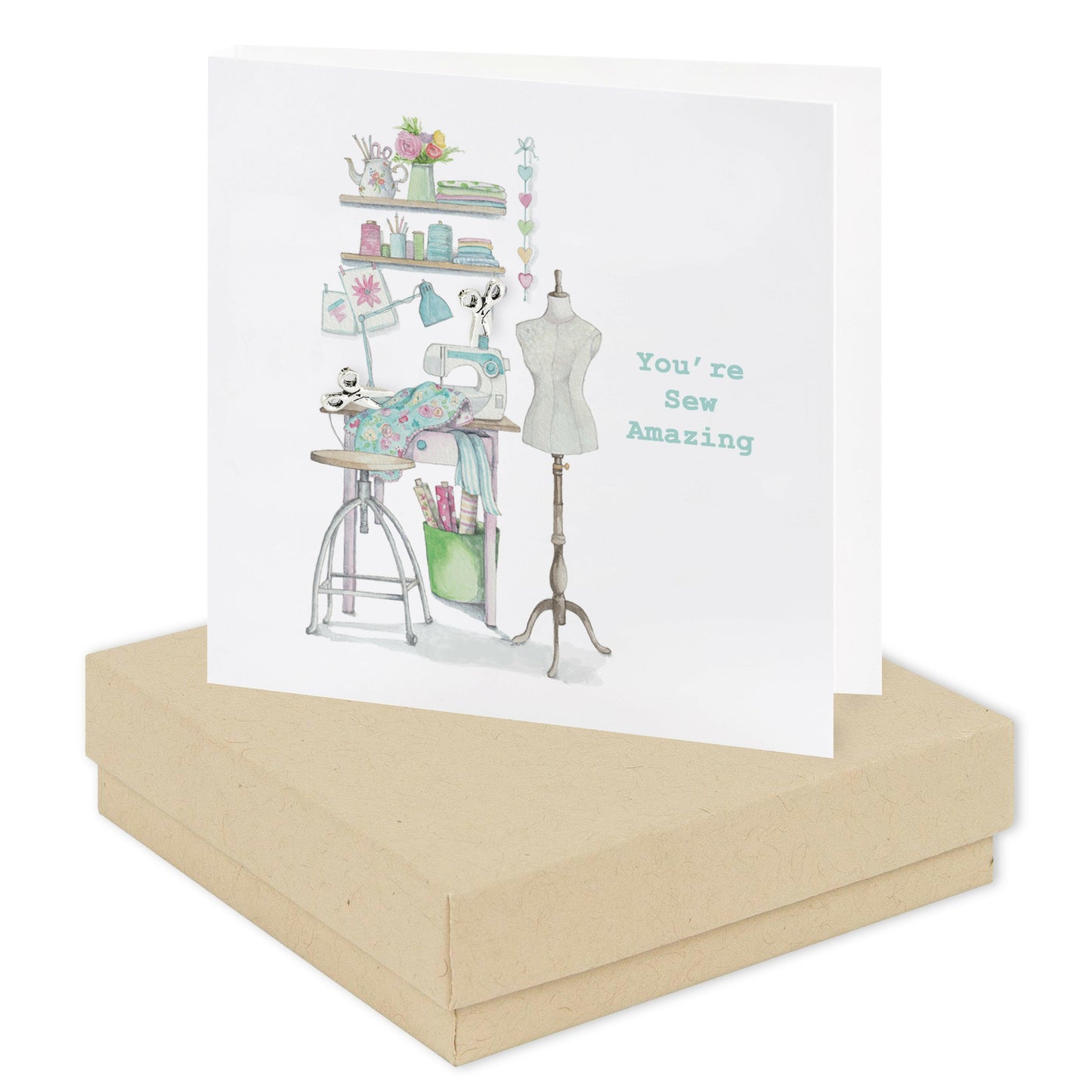 Sterling Silver Stud Earrings - Perfect Gift for Crafting and Sewing Enthusiasts Gift-Boxed - Crumble and Core