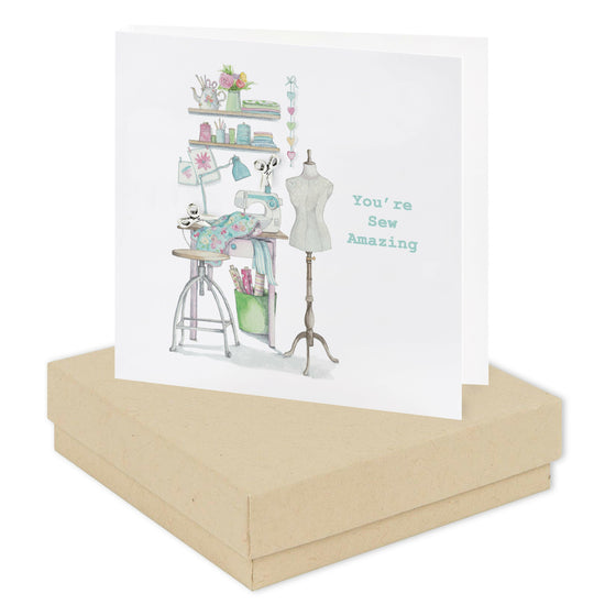 Sterling Silver Stud Earrings - Perfect Gift for Crafting and Sewing Enthusiasts Gift-Boxed - Crumble and Core