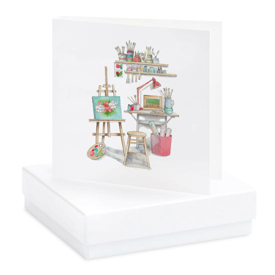 Sterling Silver Stud Earrings - Artisan Gift for Aspiring Artists in Elegant Box - Crumble and Core