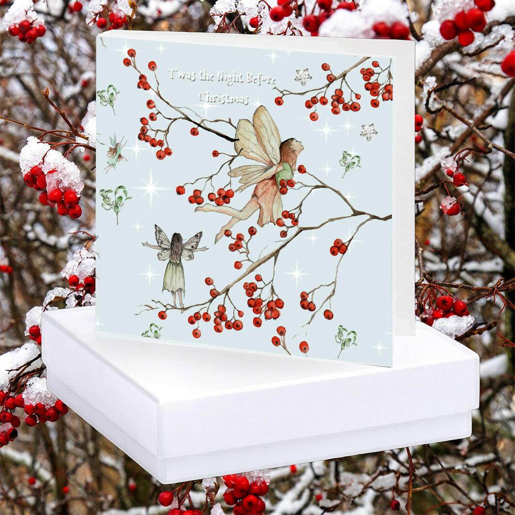 Christmas Fairy Sterling Silver Stud Earrings - Boxed for Gifting - Crumble and Core