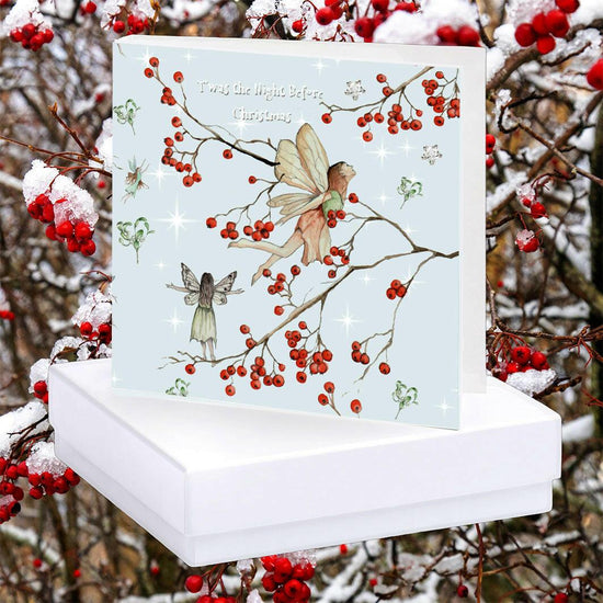 Christmas Fairy Sterling Silver Stud Earrings - Boxed for Gifting - Crumble and Core