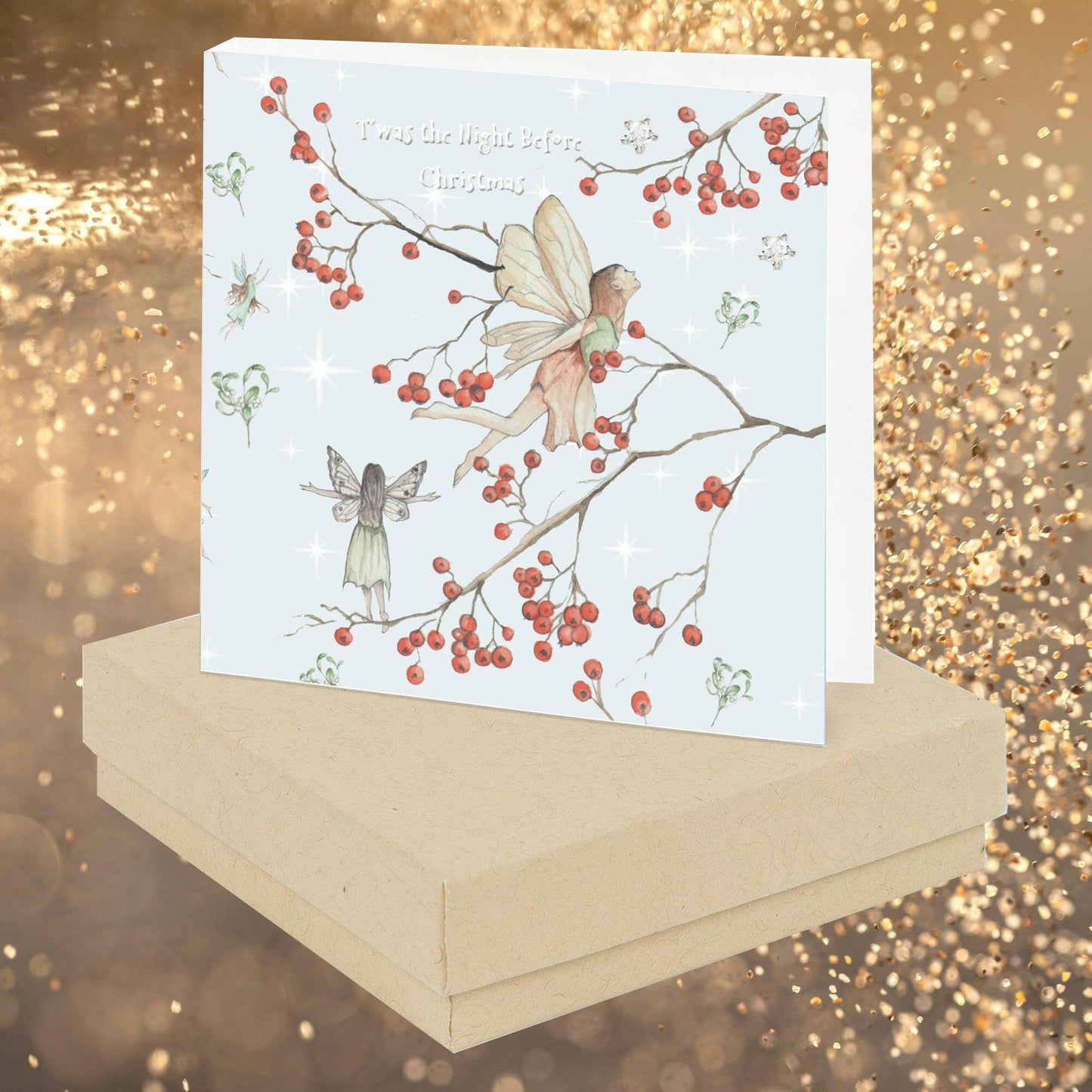 Christmas Fairy Sterling Silver Stud Earrings - Boxed for Gifting - Crumble and Core