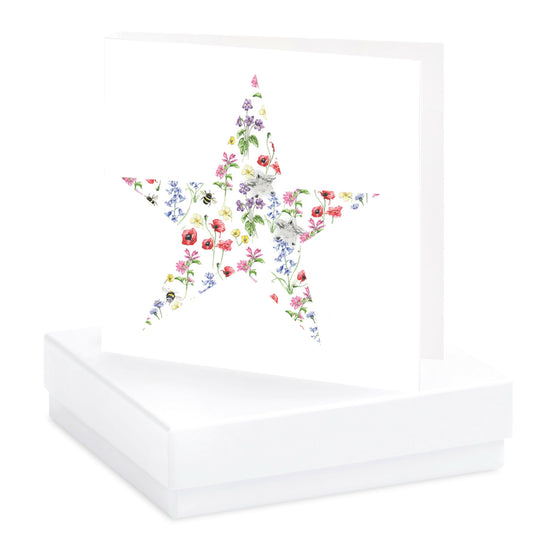 Sterling Silver Star Stud Earrings on Gift Card - Ideal for Any Occasion - Crumble and Core