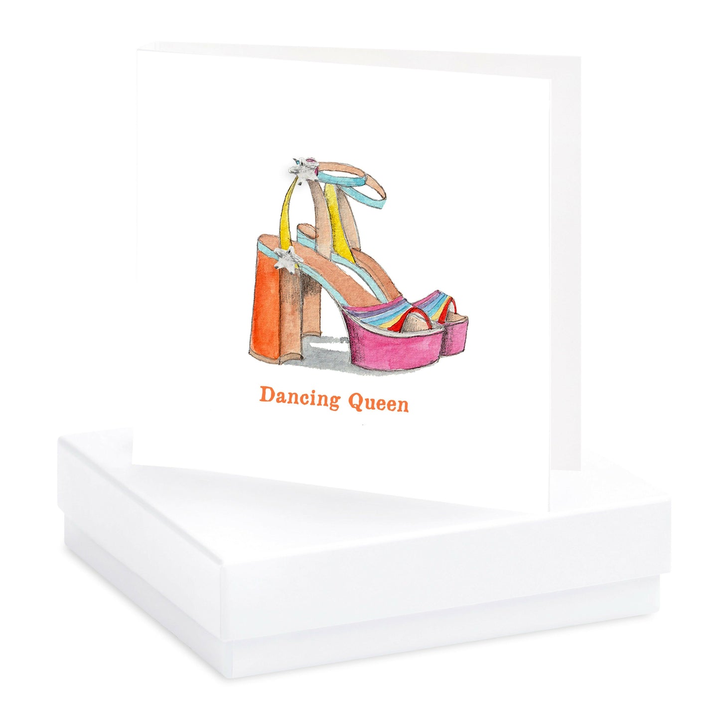 Sterling Silver Star Stud Earrings - Elegant Gift-Ready Box Included - Dancing Queen Design - Crumble and Core