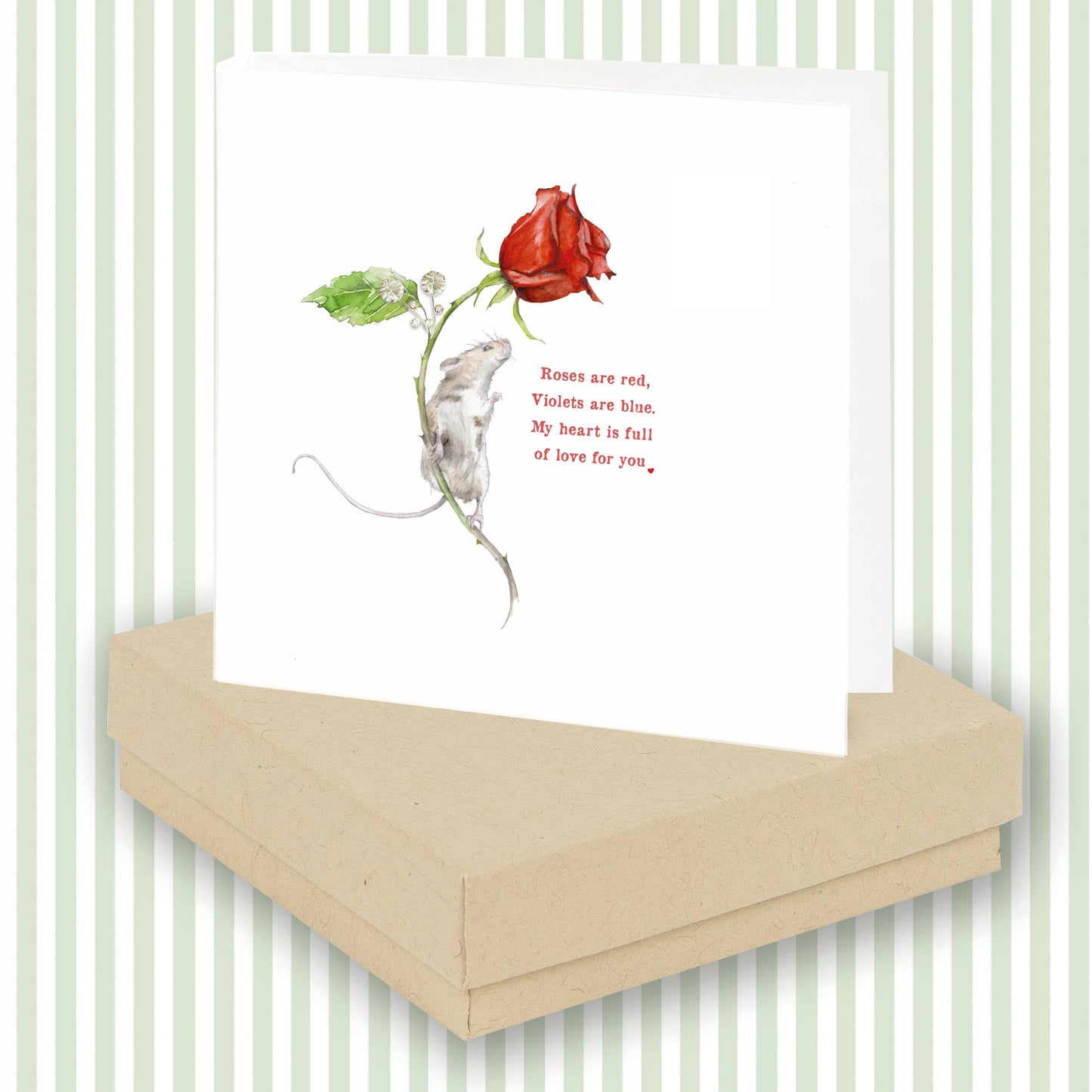 Sterling Silver Rose Stud Earrings - Cute Gift Box for Loved Ones and Valentines Day - Crumble and Core