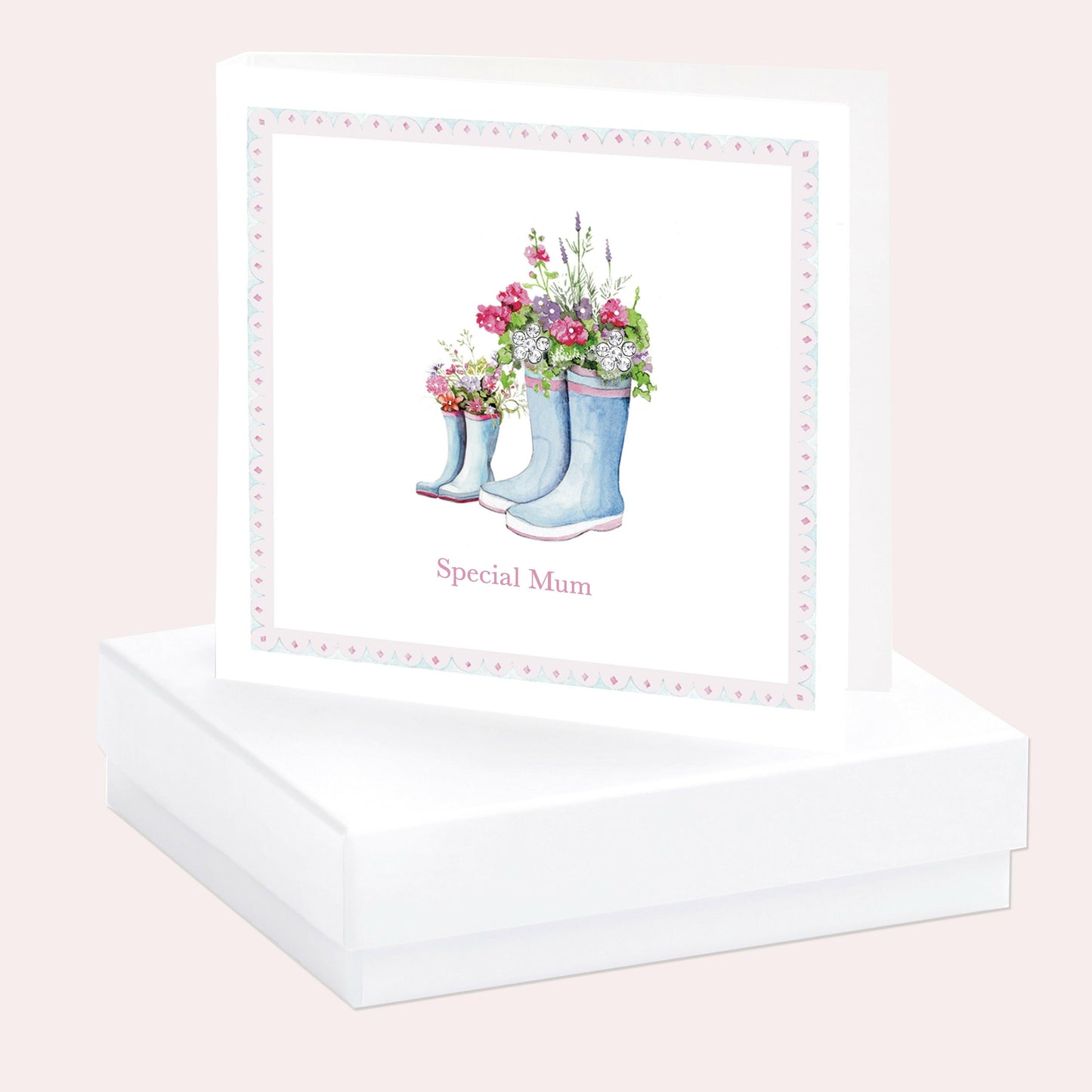 Sterling Silver Flower Stud Earrings for Mum Elegant Gift Box Included - Crumble and Core