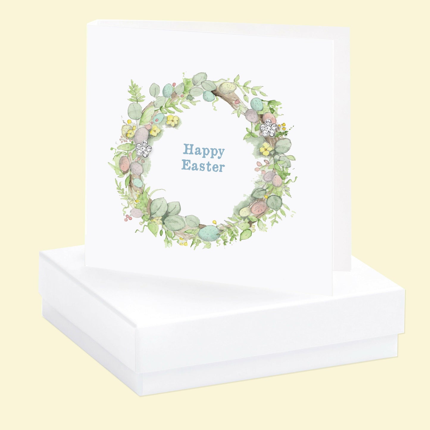 Sterling Silver Stud Earrings on Easter Wreath-Boxed Gift - Crumble and Core