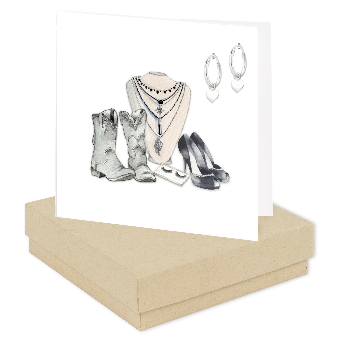 Sterling Silver Huggie Hoop Earrings - Chic Gift Boxed Present for Her - Crumble and Core