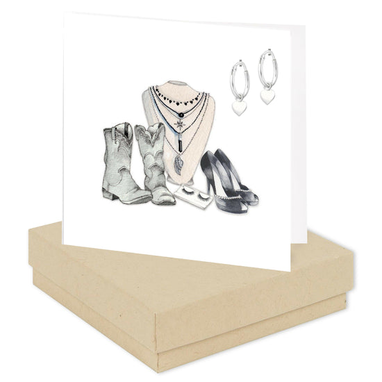 Sterling Silver Huggie Hoop Earrings - Chic Gift Boxed Present for Her - Crumble and Core