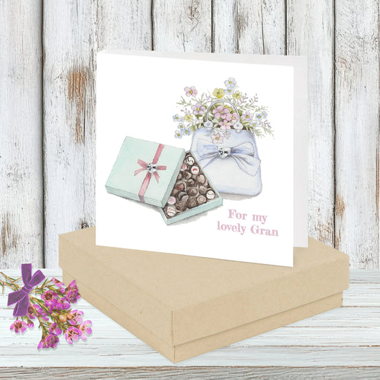 Sterling Silver Studs Gift Card - Sparkly Earrings for a Special Gran - Crumble and Core