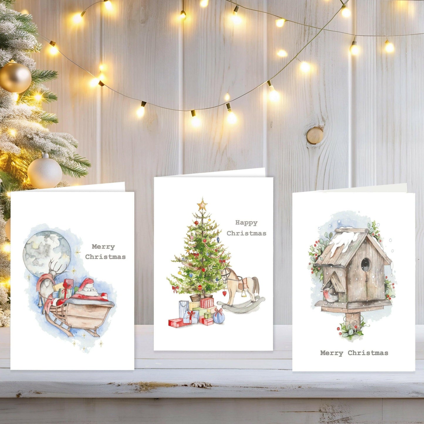 Boxed Christmas Pack 4 of Assorted A6 Cards - Crumble and Core