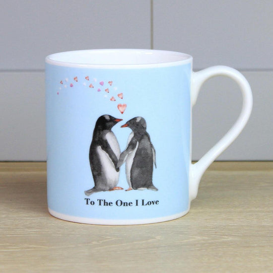 Hand-Illustrated Penguin Ceramic Mug – Designed for Everyday Joy - Crumble and Core