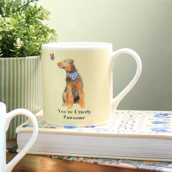 Hand-Illustrated Dog Ceramic Mug – Designed for Everyday Joy - Crumble and Core