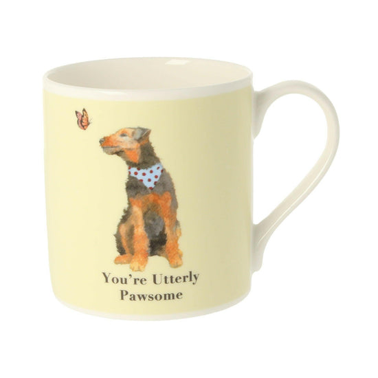 Hand-Illustrated Dog Ceramic Mug – Designed for Everyday Joy - Crumble and Core