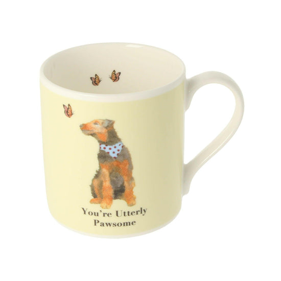 Hand-Illustrated Dog Ceramic Mug – Designed for Everyday Joy - Crumble and Core