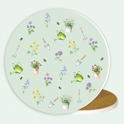 Ceramic Coaster - Gardening Themed - Perfect Gift for Garden Enthusiasts - Crumble and Core