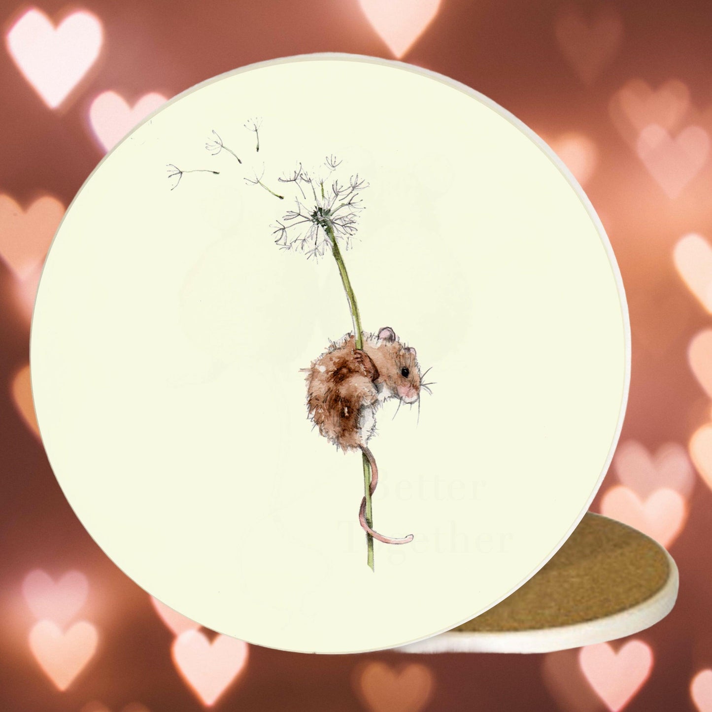 Ceramic Coaster - Cute Home and Office Decor - Gift for Her - Crumble and Core