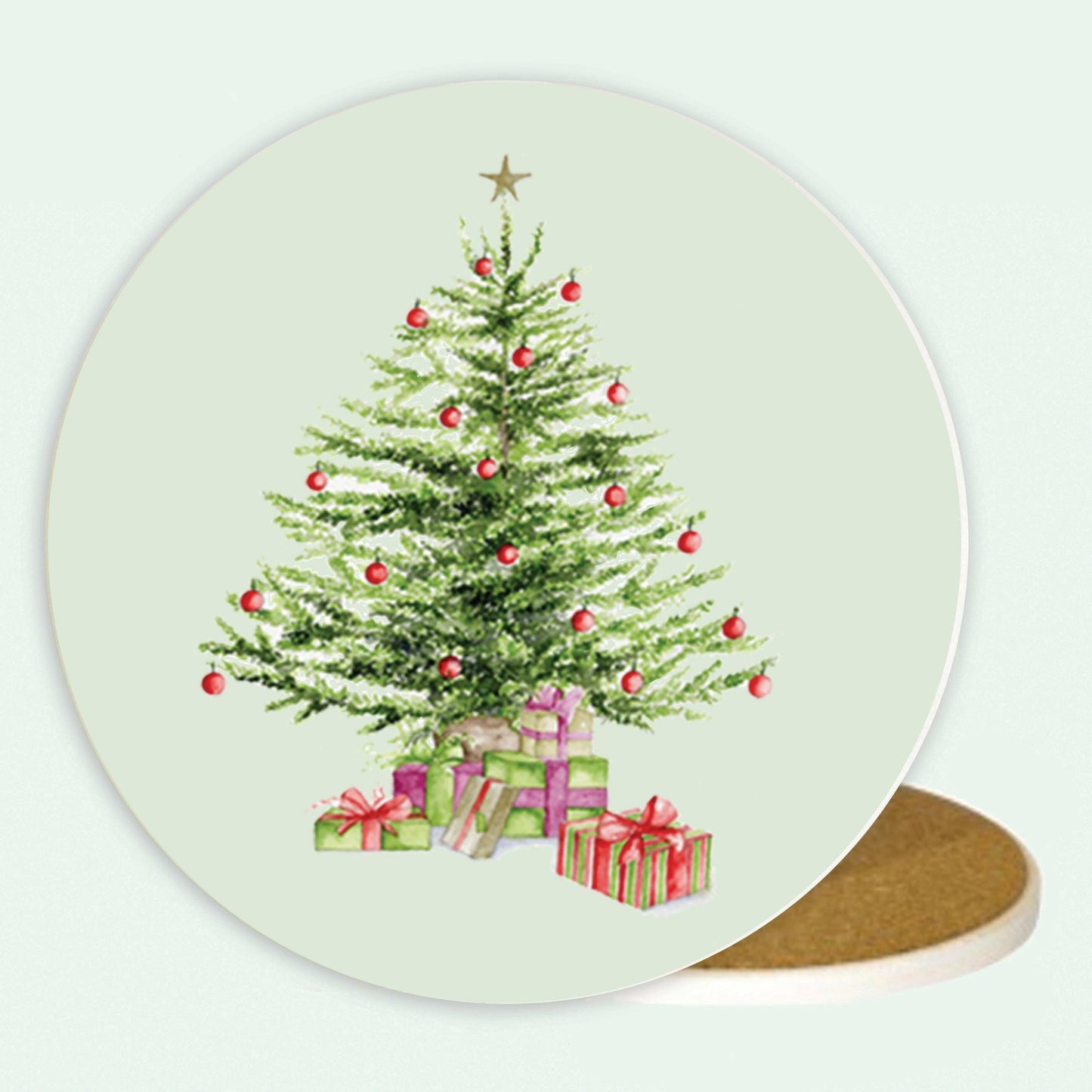 Ceramic Coaster - Christmas Drinks Coaster - Crumble and Core
