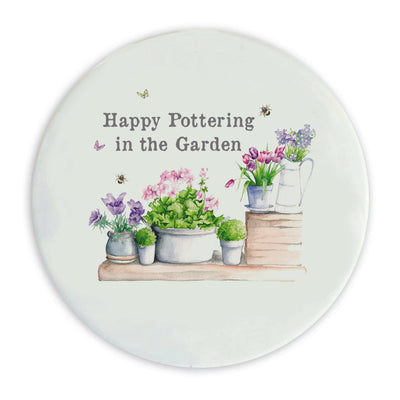Ceramic Coaster - Elegant Home Decor - Gardening Gift for Her - Crumble and Core