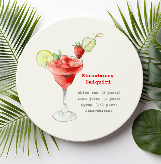 Ceramic Coaster - Cocktail Recipe Perfect for Gifting - Crumble and Core