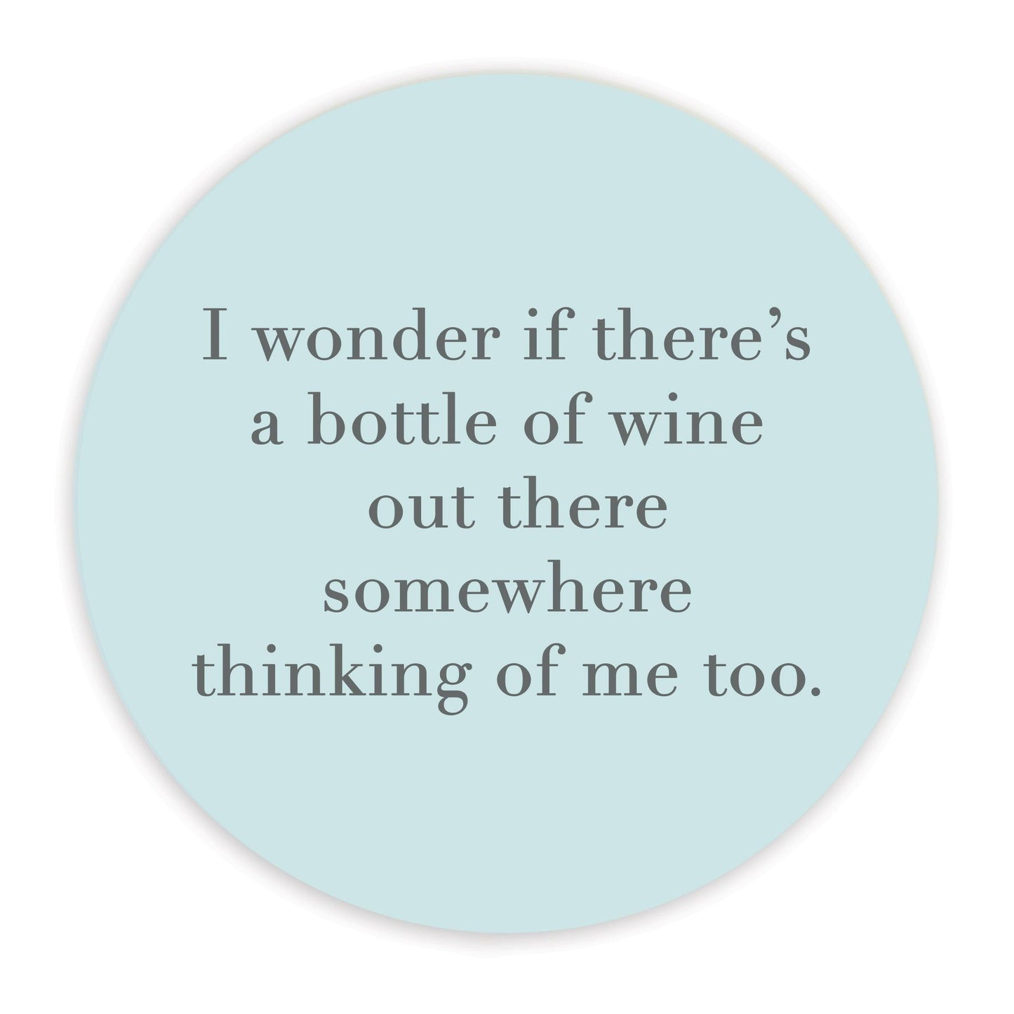 Ceramic Coaster - Humorous Wine Gift - Crumble and Core