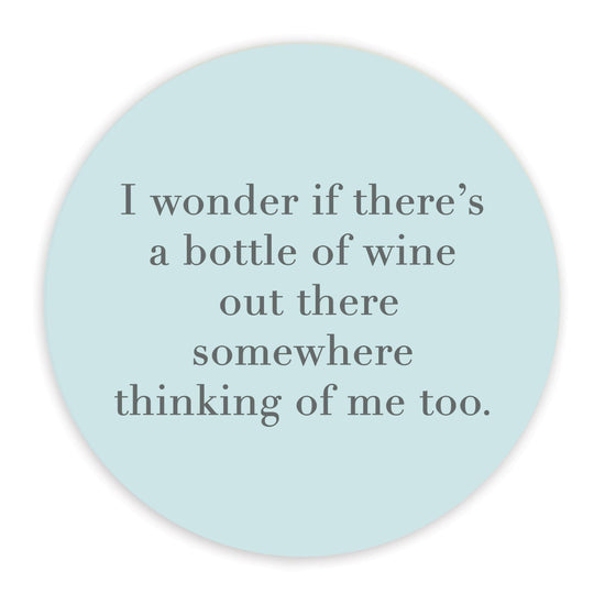 Ceramic Coaster - Humorous Wine Gift - Crumble and Core