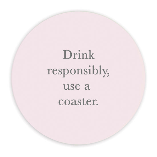 Ceramic Coaster - Humorous Drinking Gift - Stylish Barware for Home Gifting - Crumble and Core