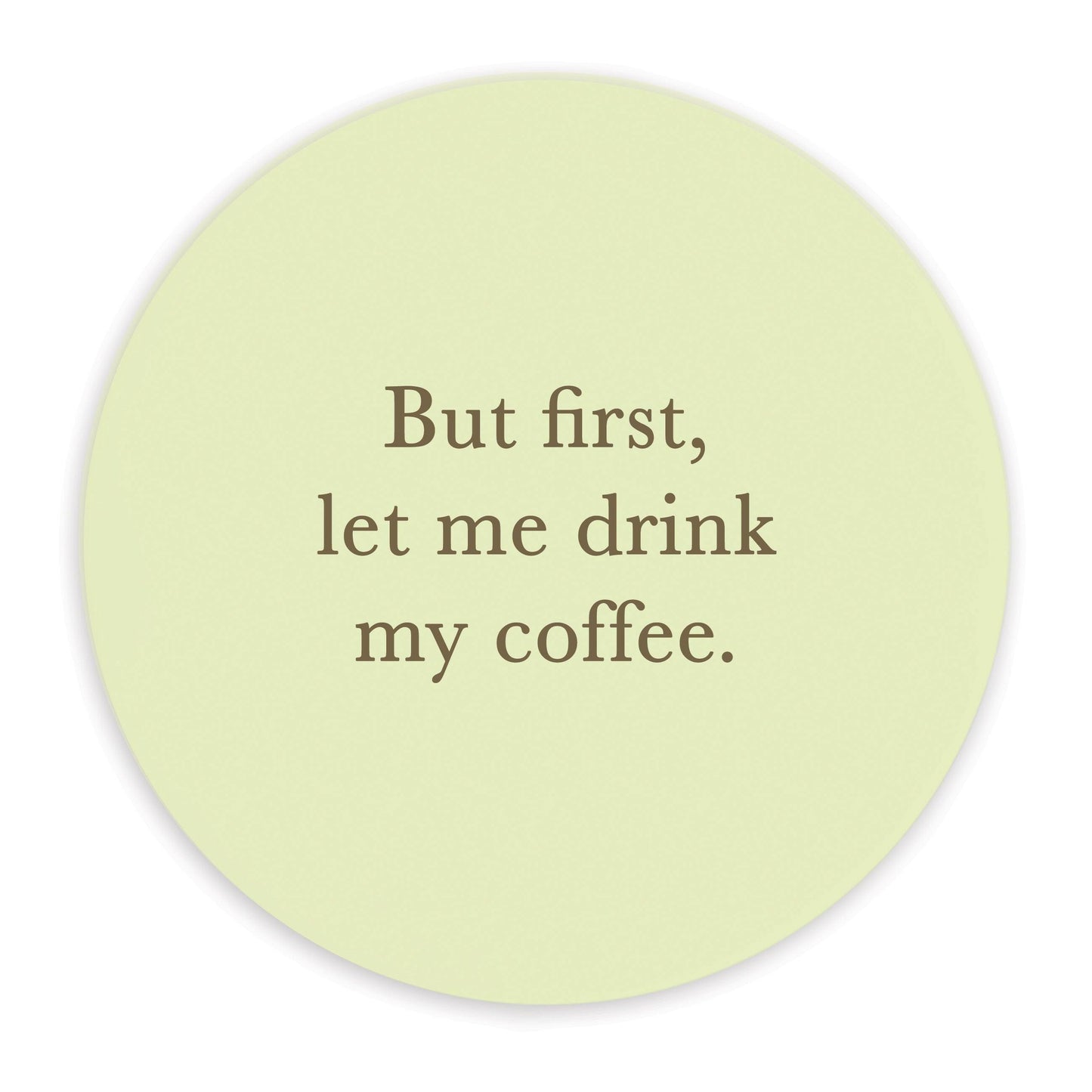 Ceramic Coaster - Humorous Drinkware Gift for Coffee Lovers - Crumble and Core
