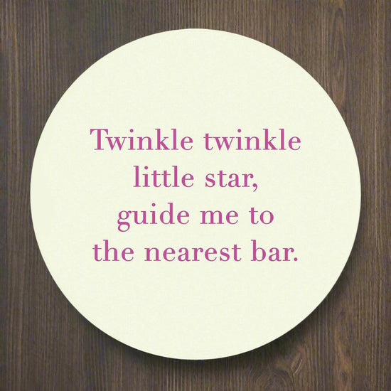 Ceramic Coaster - Bar Quote - Inspirational Home Decor - Drinking Gift - Crumble and Core