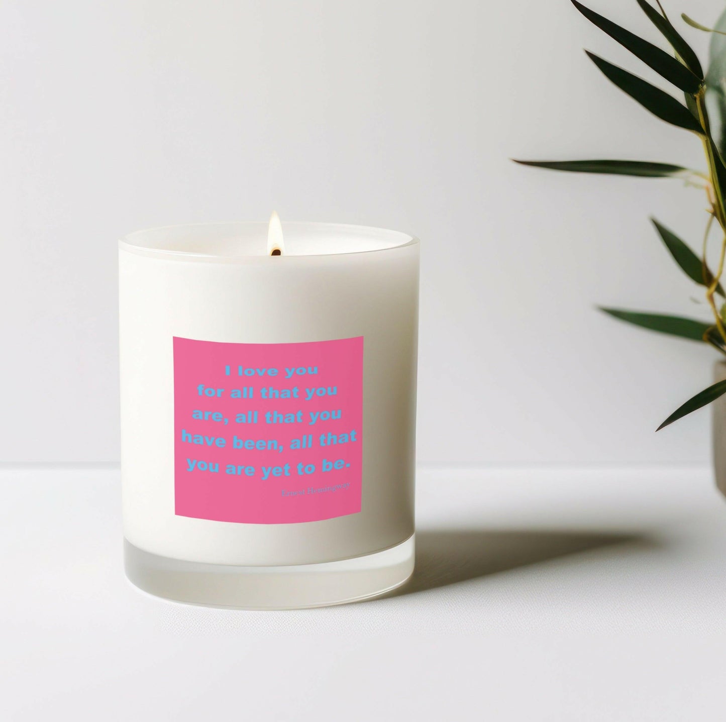 Scented Candle - I Love You Gift - Candle with Organza Bag - Perfect Gift for Your Loved One - Vegan Candle - Crumble and Core