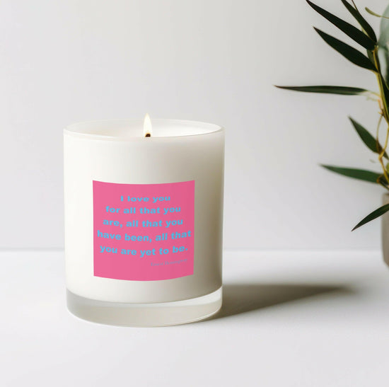 Scented Candle - I Love You Gift - Candle with Organza Bag - Perfect Gift for Your Loved One - Vegan Candle - Crumble and Core