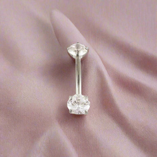 Crystal Belly Bar - Body Jewellery that Sparkles - Crumble and Core