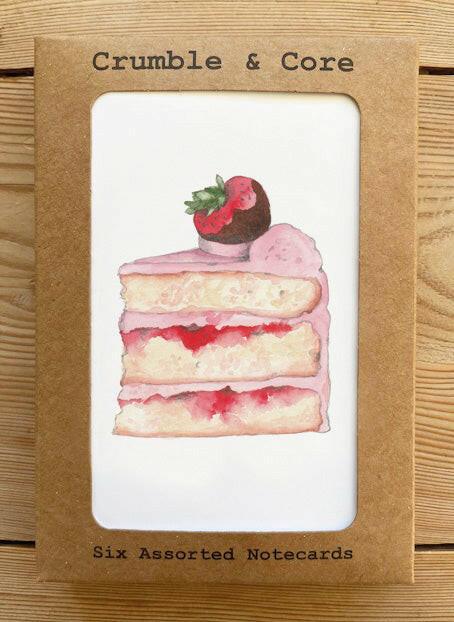 Boxed 'Naughty But Nice' pack of assorted A6 cards - Crumble and Core