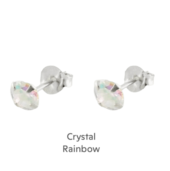 Sterling Silver Crystal Stud Earrings Gift Set - Ideal Gift for New Mums - Crumble and Core