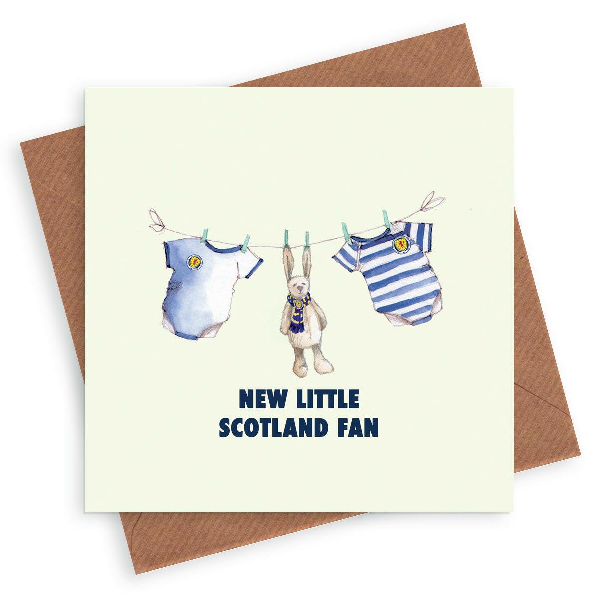 Scotland Football Baby Boy Greeting Card - Crumble and Core