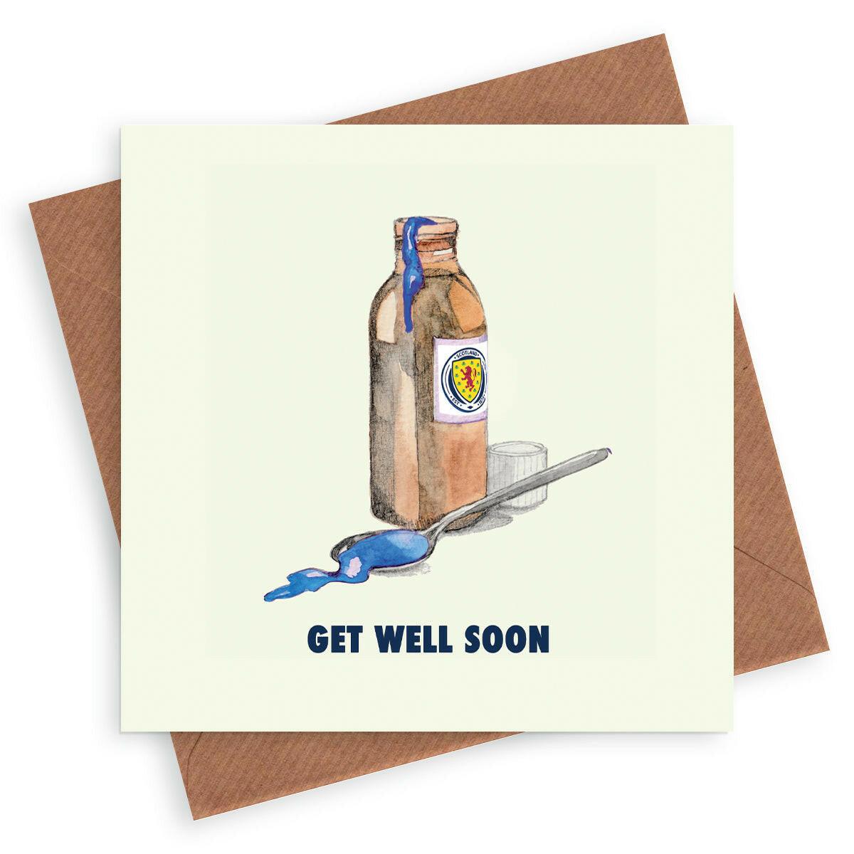 Scotland Football Get Well Soon Greeting Card - Crumble and Core