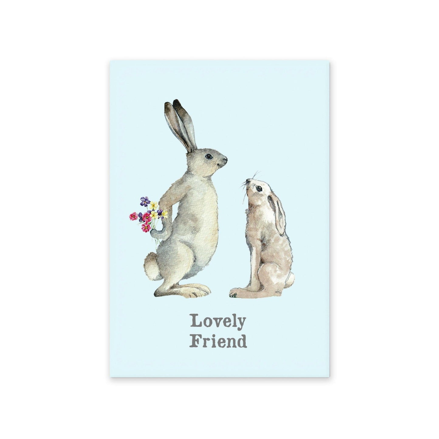Adorable Hare Magnet Greeting Card - Perfect for Your Lovely Friend - Crumble and Core
