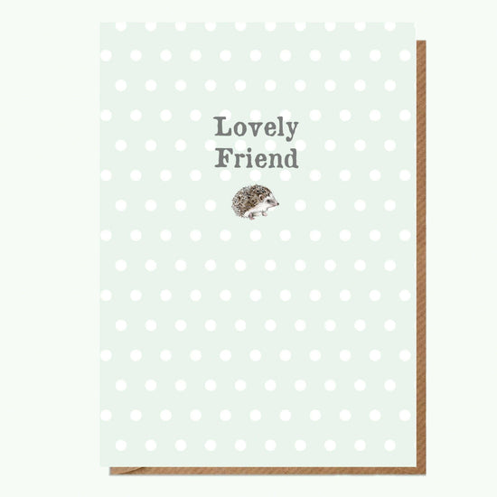 Hedgehog Lovely Friend - Greeting Card with Magnet - Perfect for Any Occasion - Crumble and Core
